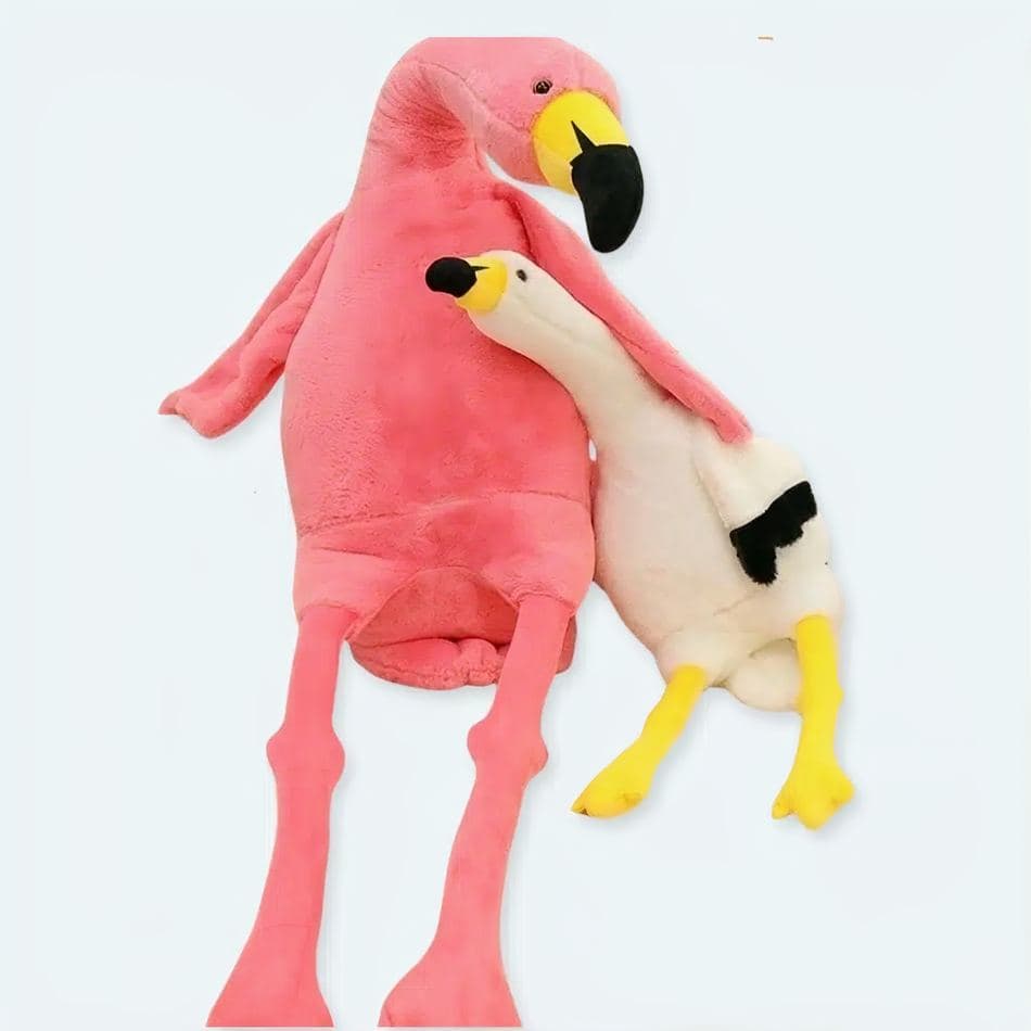 Giant Pink or White Flamingo Plush