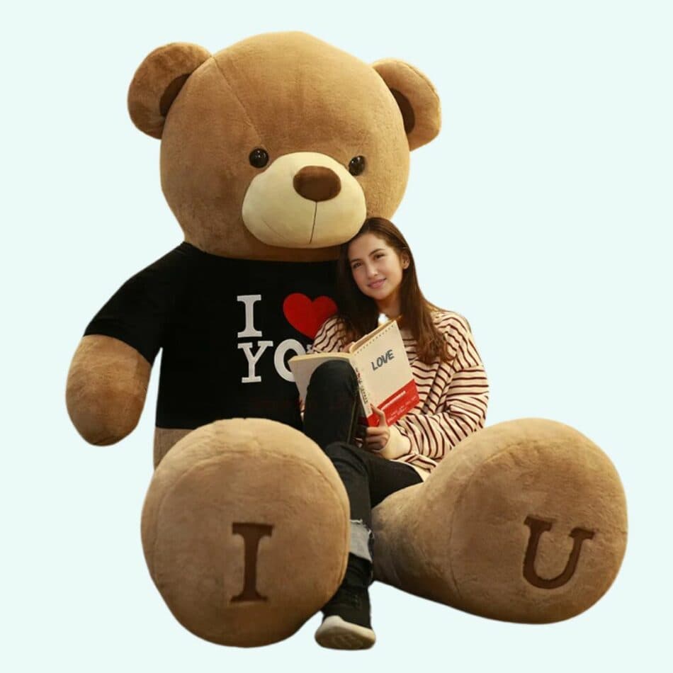 Giant Teddy Bear Plush with T-Shirt