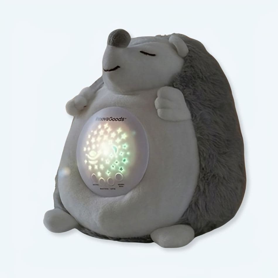 Hedgehog Stuffed Animal with Starry Sky White Noise
