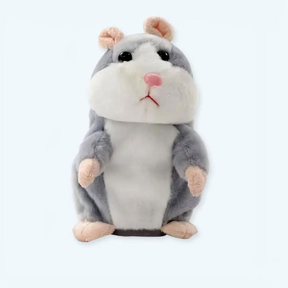 Talking Grey Hamster Plush