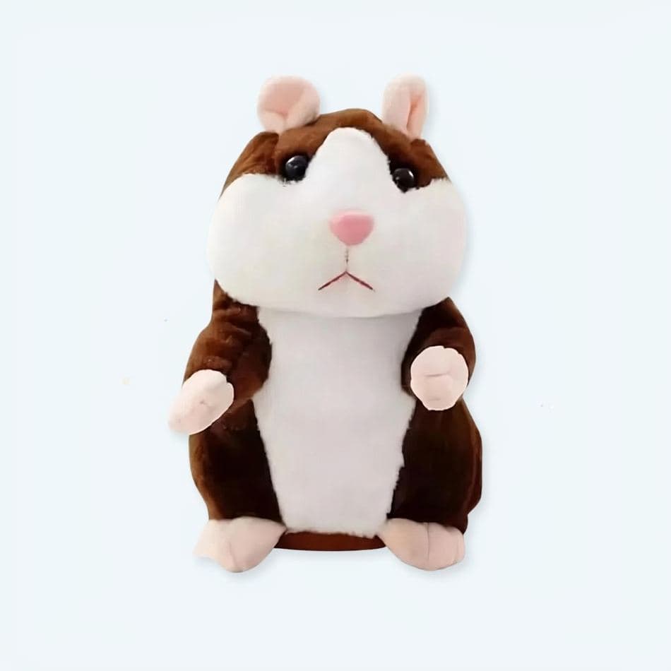 Talking Chocolate Brown Hamster Plush