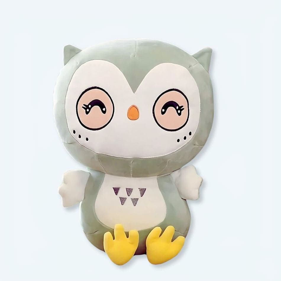 Green Kawaii Owl Plush