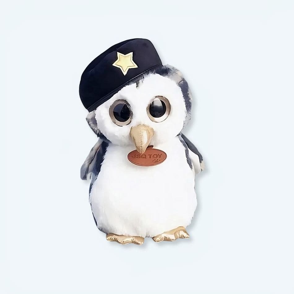 Gray Military Owl Plush