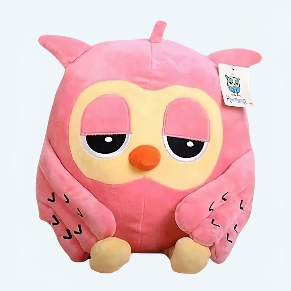 Pink Cute Owl Plush