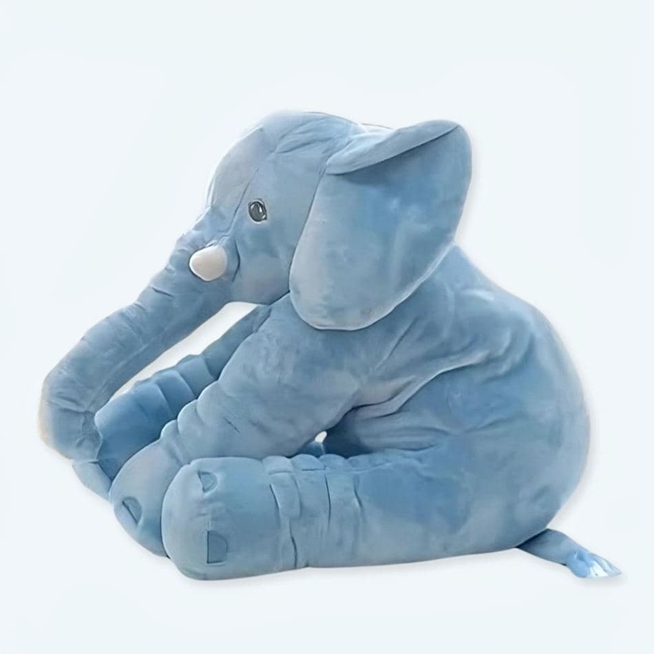 Blue Elephant Plush Pillow