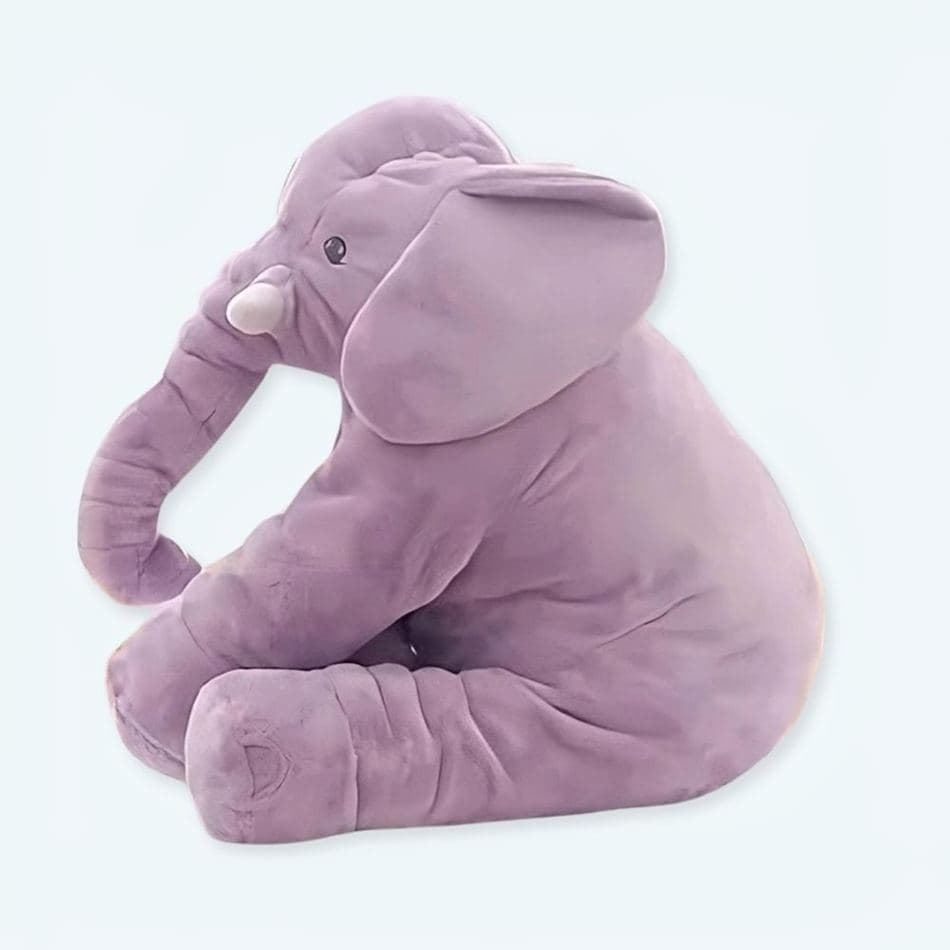 Purple Elephant Plush Pillow