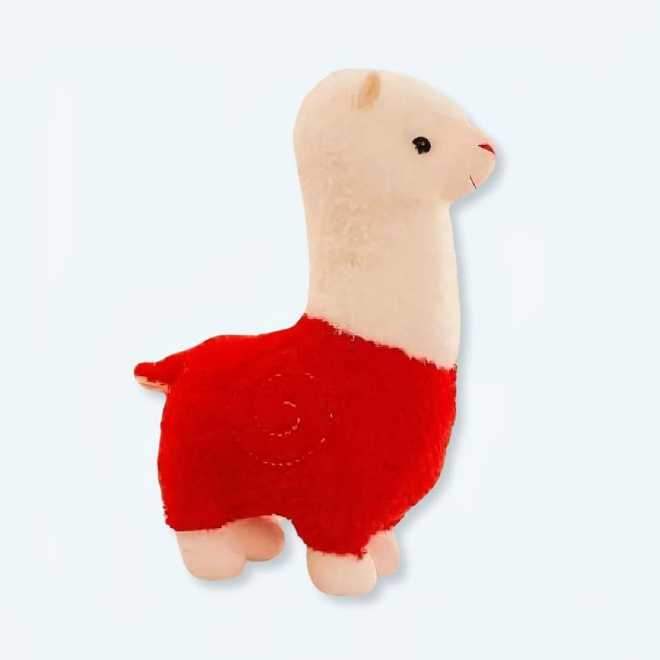 Red Alpaca Plush Toy
