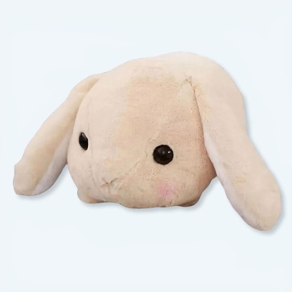 Beige Laying Rabbit Plush