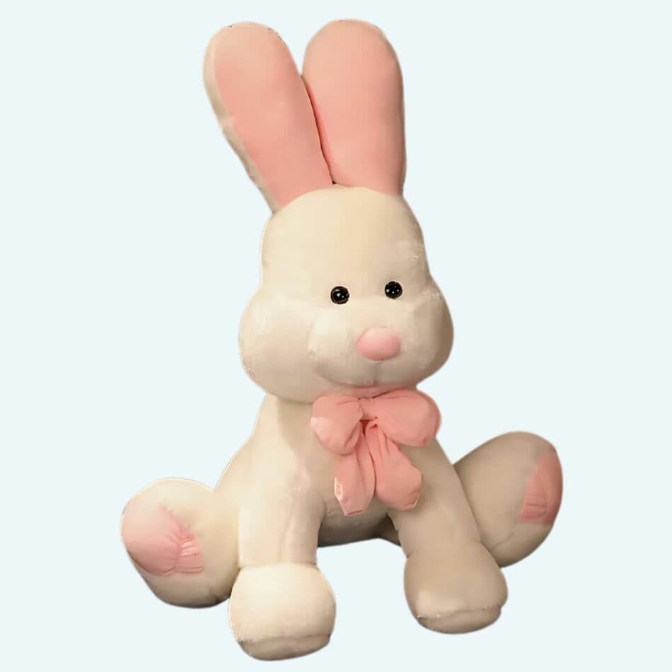Giant White Sitting Rabbit Plush