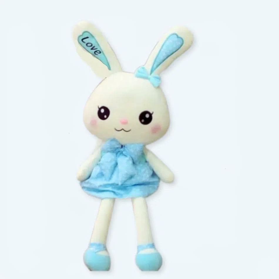 Giant Blue Dress Bunny Plush