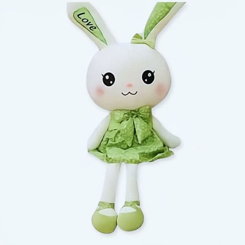 Giant Green Dress Bunny Plush