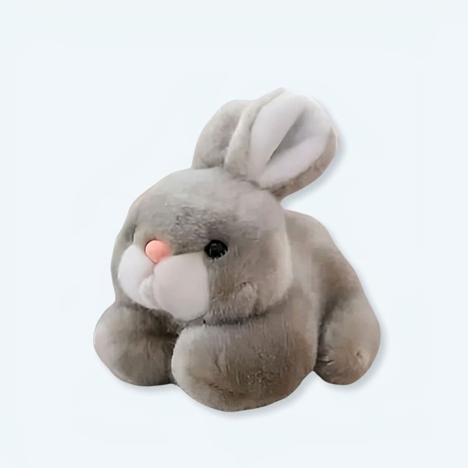 Soft Grey Rabbit Plush Toy