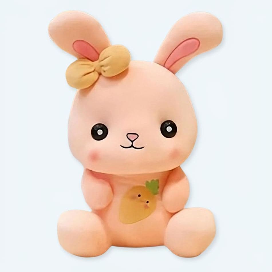 Orange Bunny Plush Toy