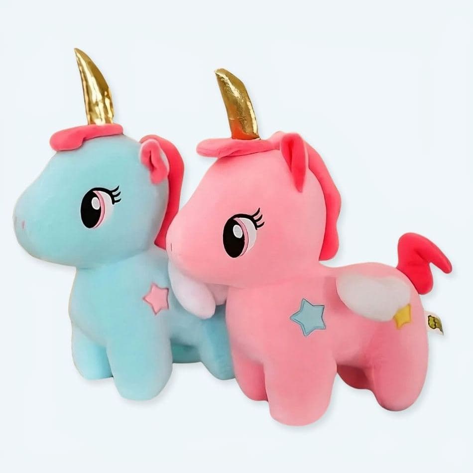 Blue Horned Unicorn Plush