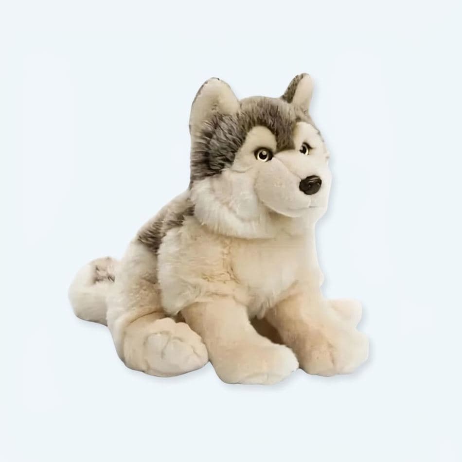 Cute Gray Wolf Plush