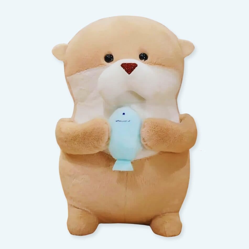 Otter Plush with Fish