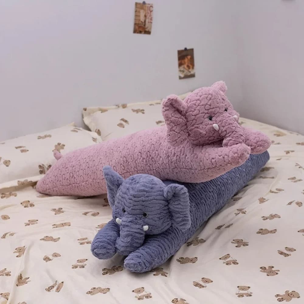 Soft Elephant Plush Pillow thumbnail 6