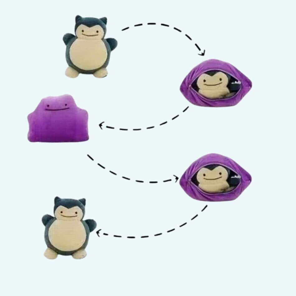 Reversible Snorlax Plush Pillow