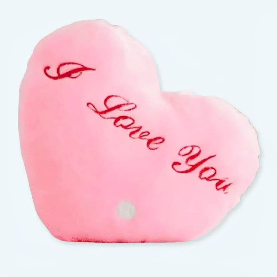 Pink I Love You Plush Pillow