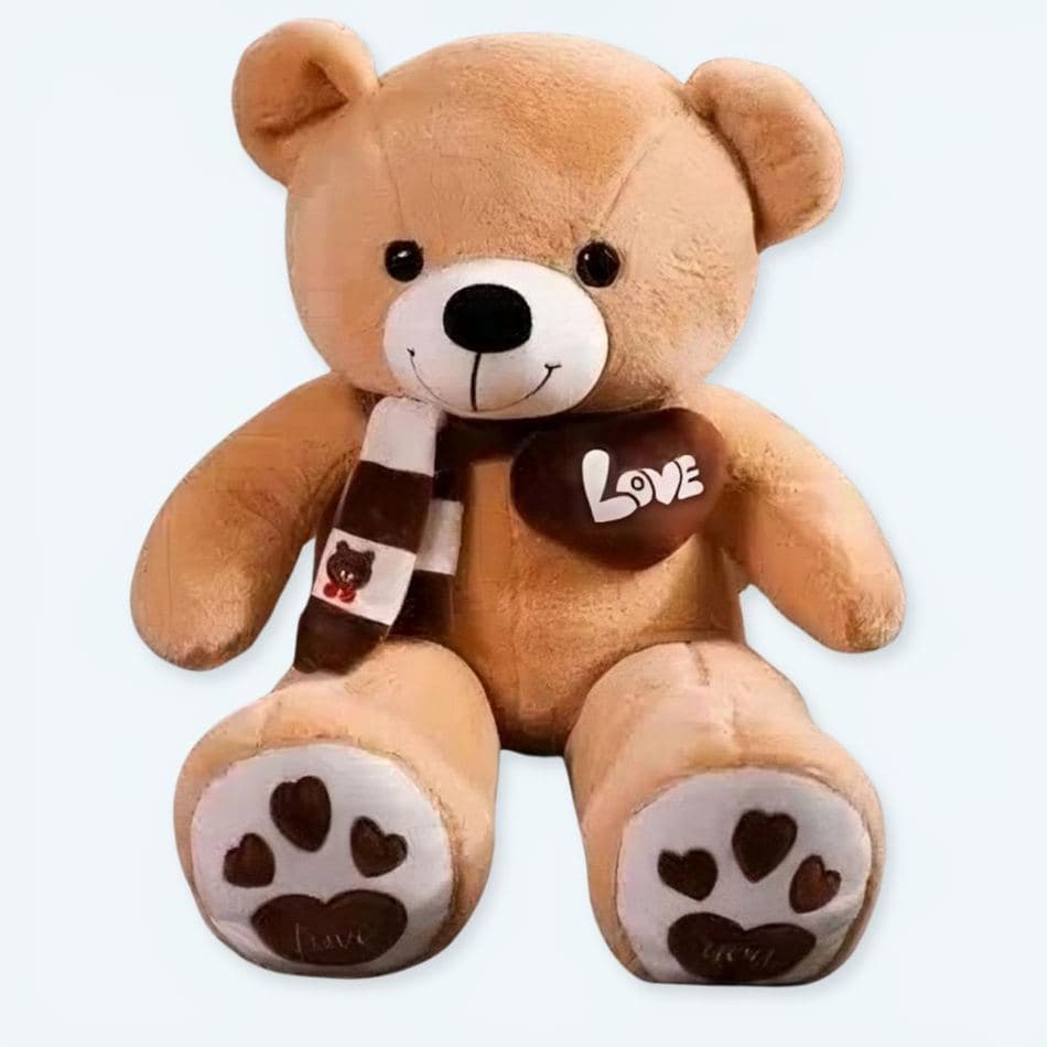 Beige Teddy Bear of Love