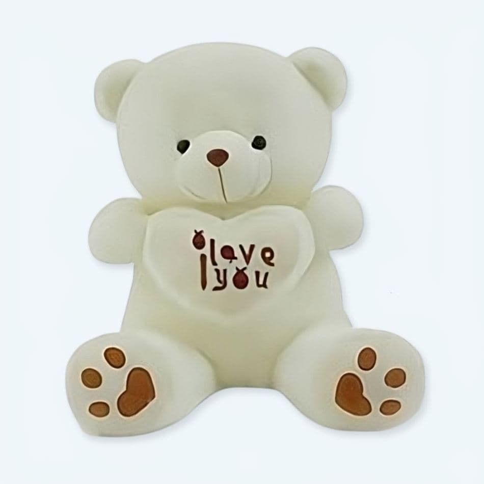 White "I Love You" Teddy Bear
