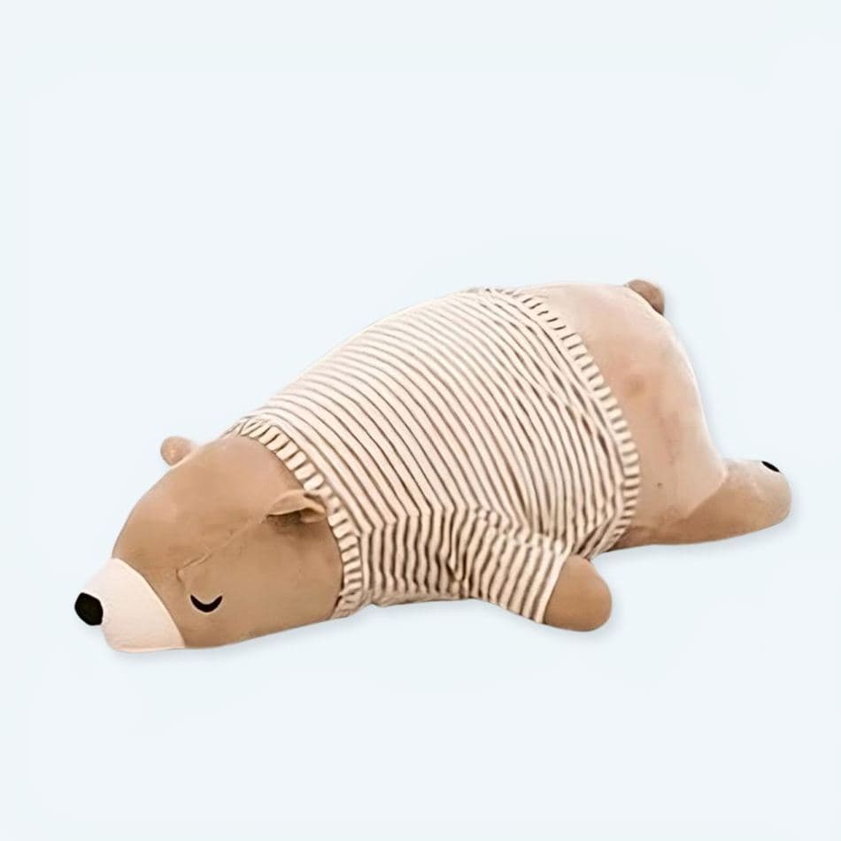 Sleeping Brown Bear Plush