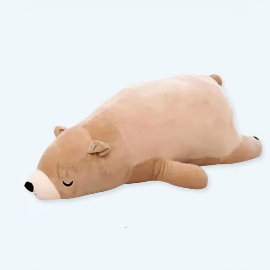 Sleeping Brown Bear Plush