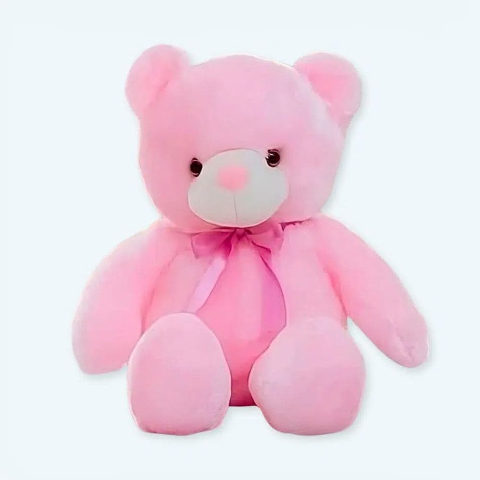 Pink LED Bear Pillow