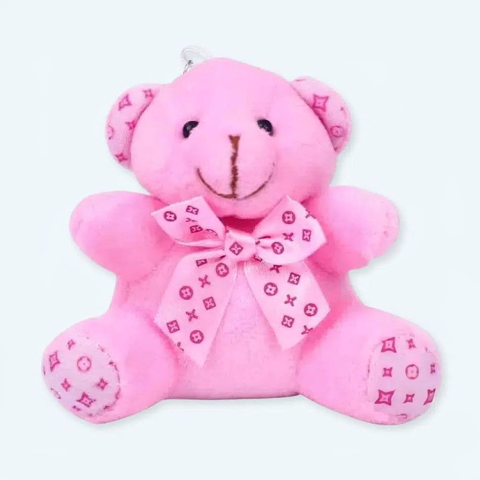 Pink Bear Keychain Plush