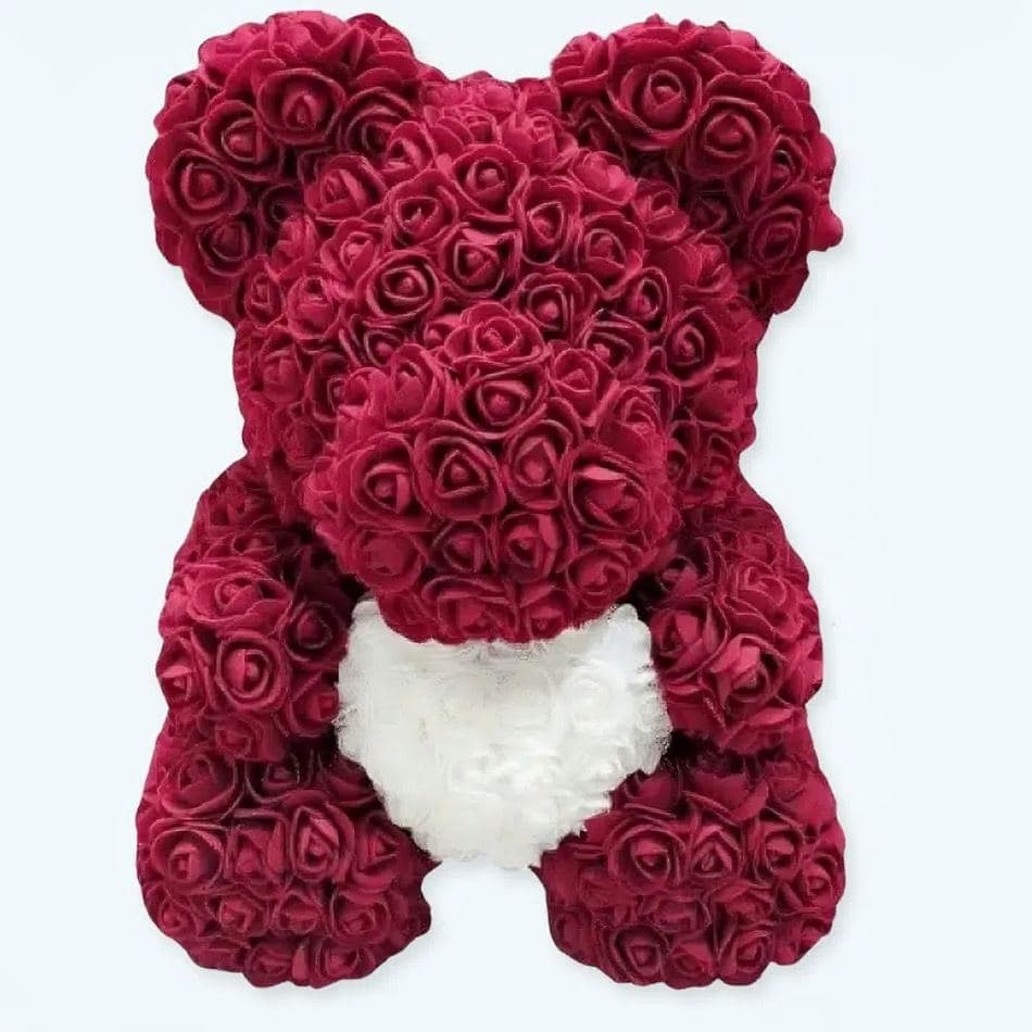 Rose Violet Bear Plush