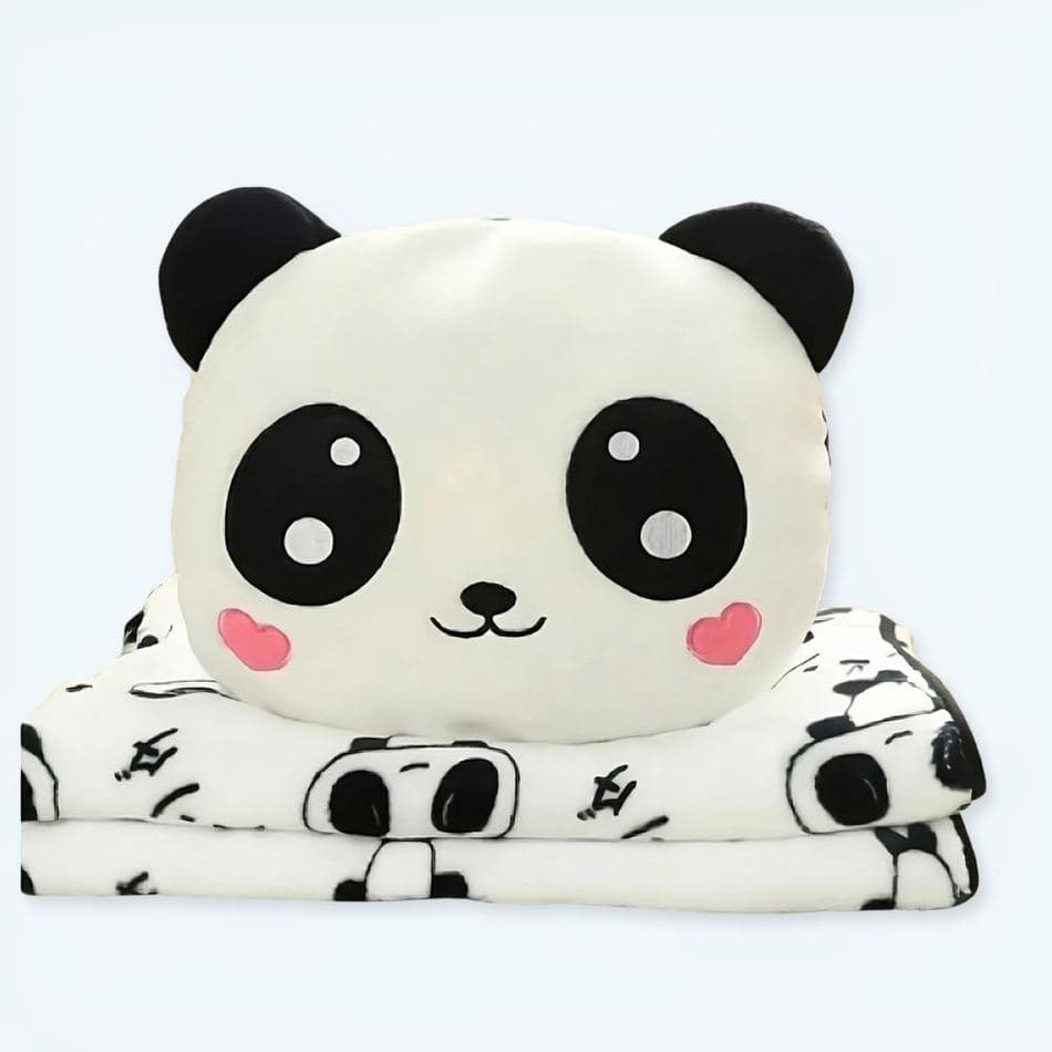 Panda Plush with Blanket