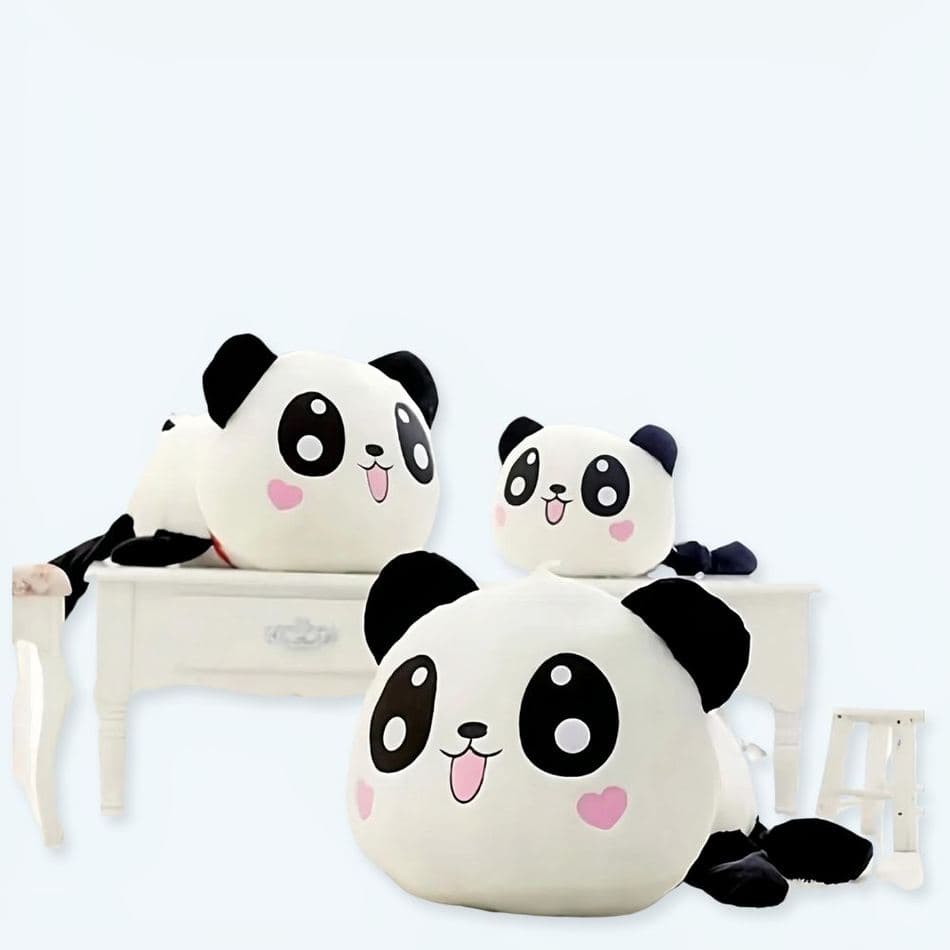 Panda Heart Plush Pillow