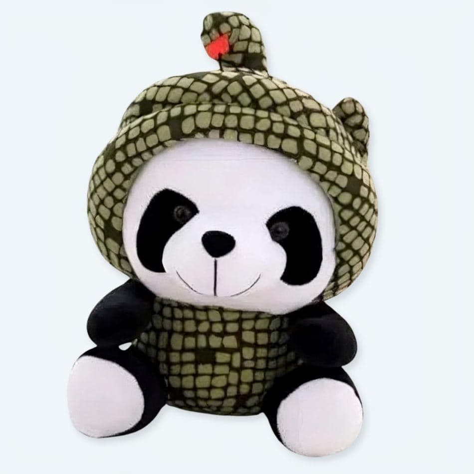 Panda Stuffed Animal in Snake Costume