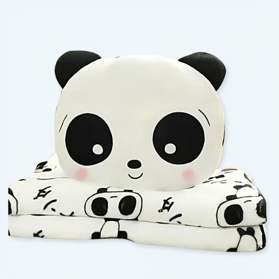Shy Panda Plushie with Blanket