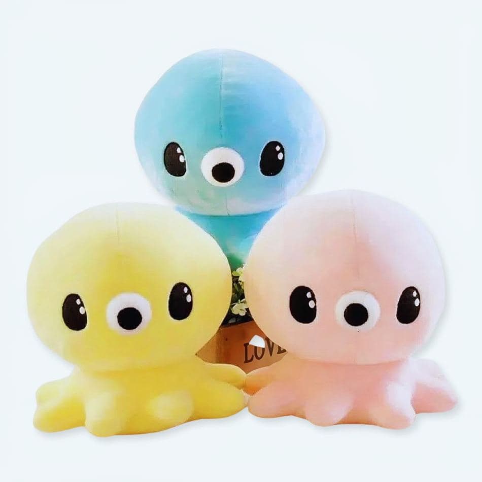 Blue Kawaii Octopus Plushie