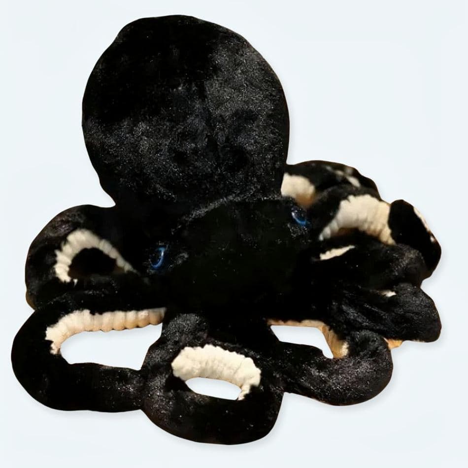 Cute Black Octopus Plush