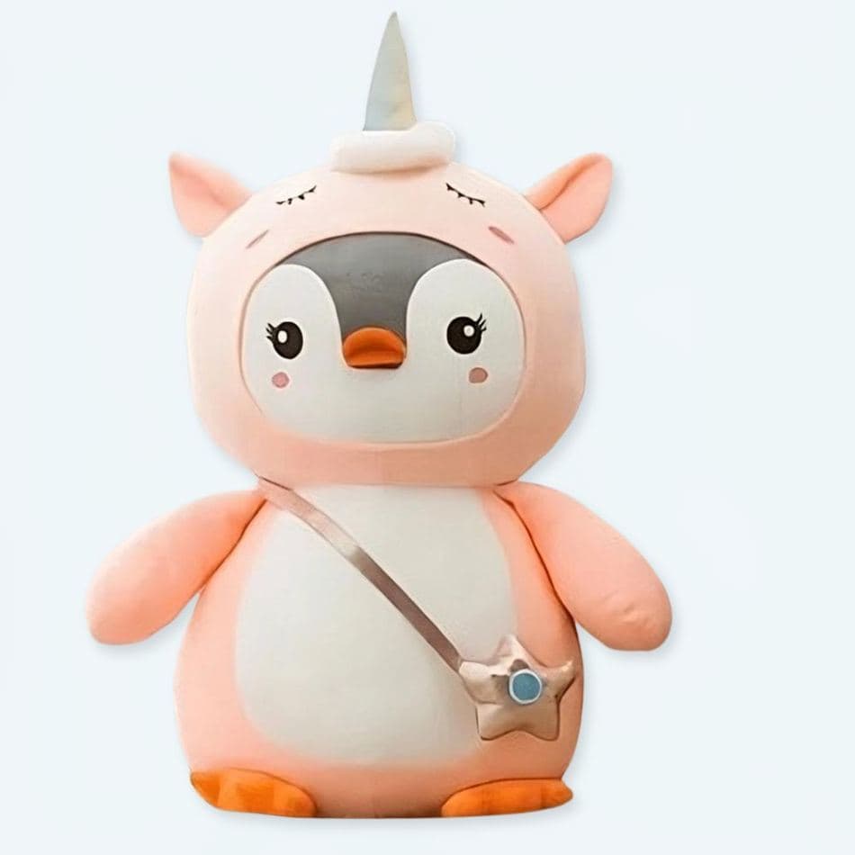 Pink Unicorn Penguin Plush