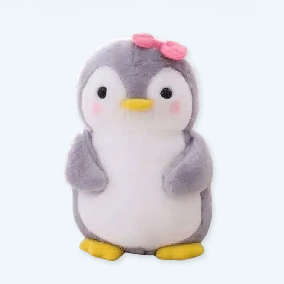 Pink Bow Penguin Plush