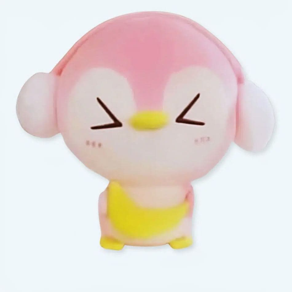 Pink Penguin Plush with Ear Flaps