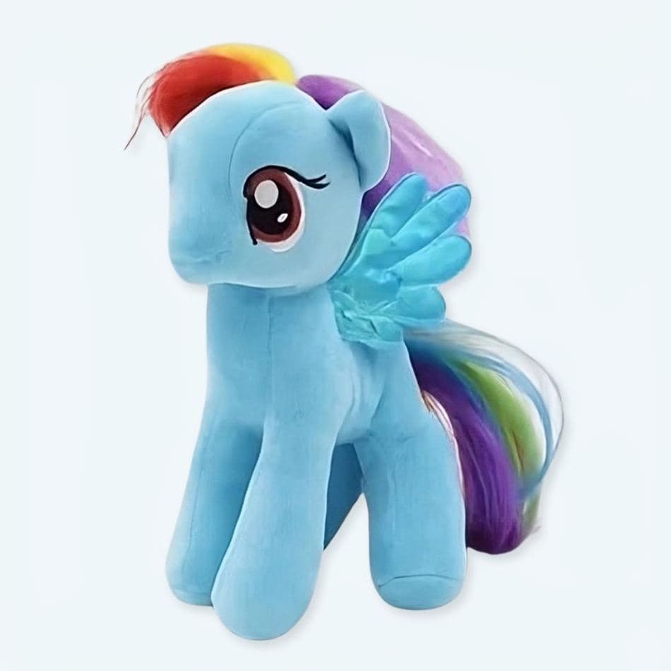 Blue Unicorn Plush Doll