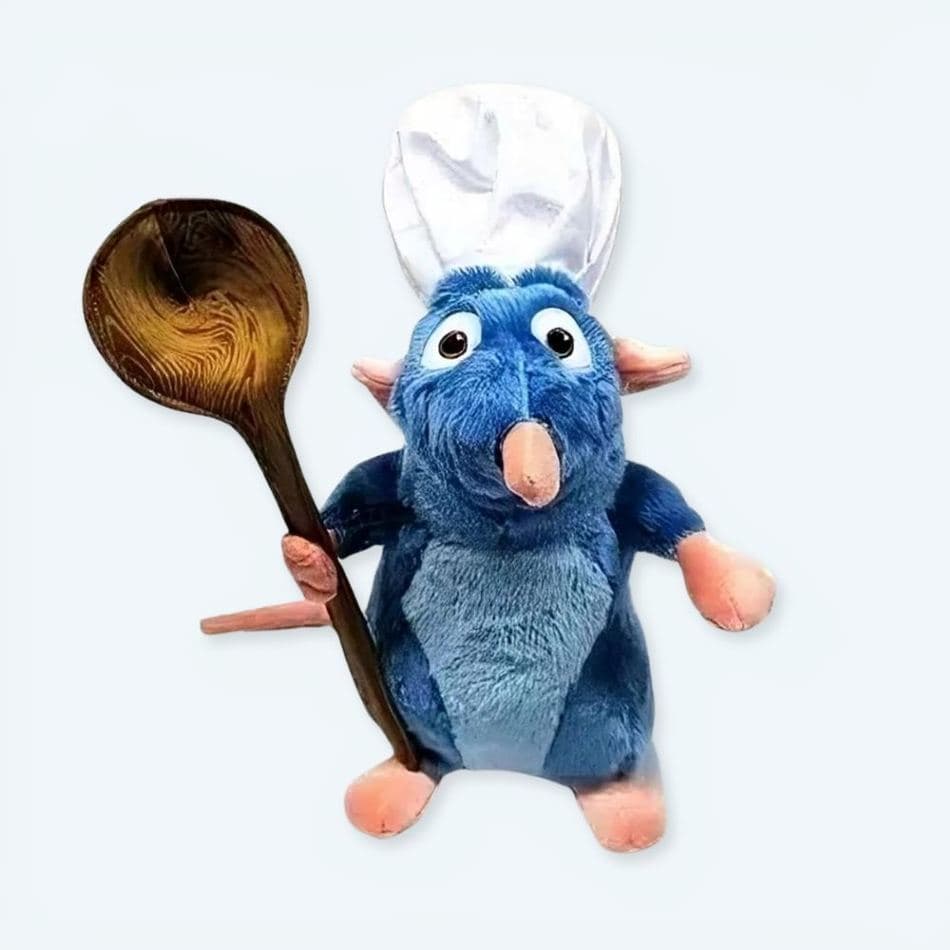 Remy, Linguini, and other plush Ratatouille characters. Perfect for kids, collectors, and Disney fans. Cozy home décor.