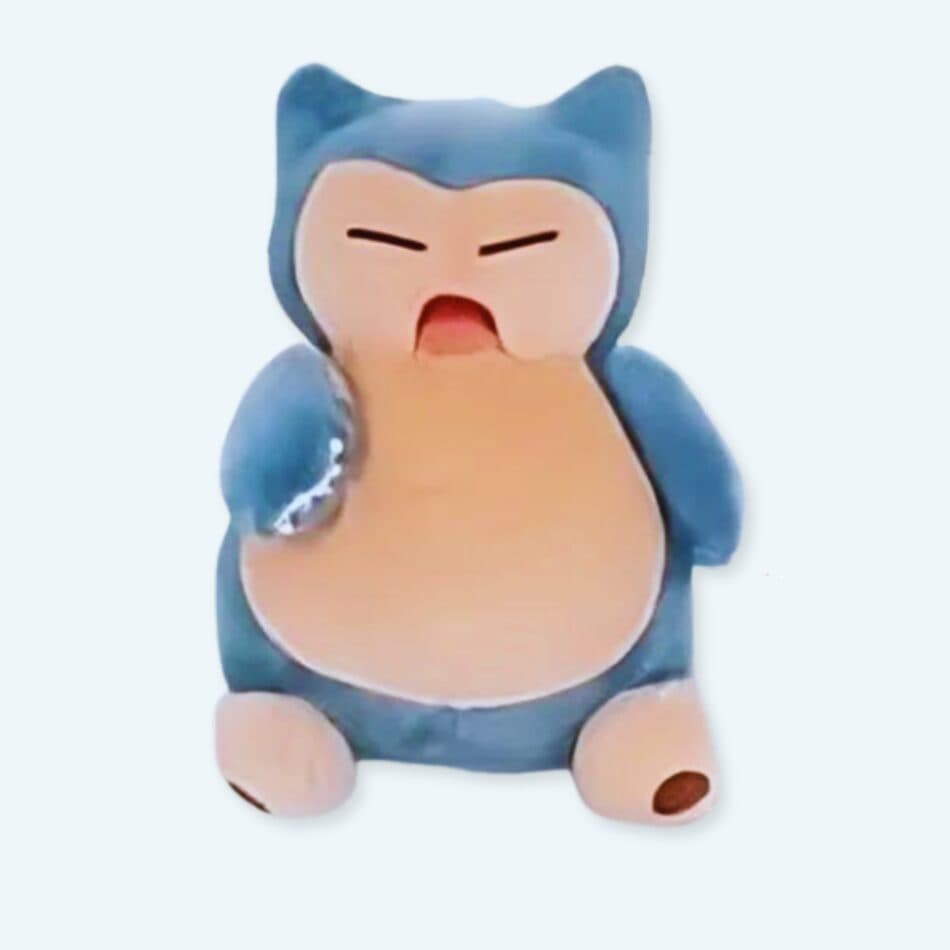Pokemon Plushies subcategory: Soft, cuddly Snorlax, Pikachu, Eevee plushes. Great for kids, gifts, Pokemon fans. Toys, stuffed animals.