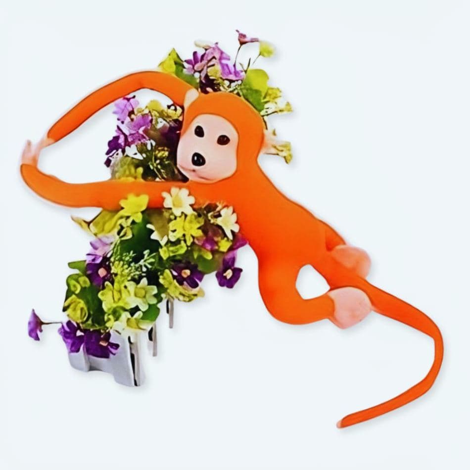 Orange Tail Kawaii Monkey Plush