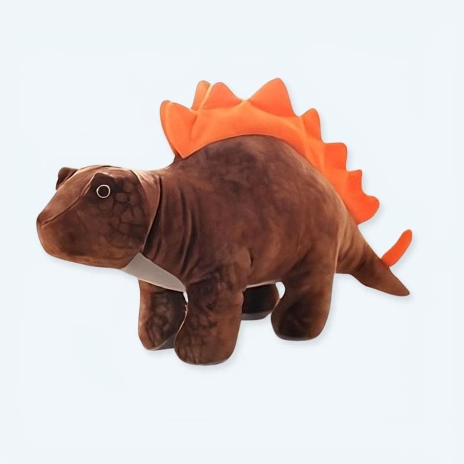 Brown Stegosaurus Plush Toy