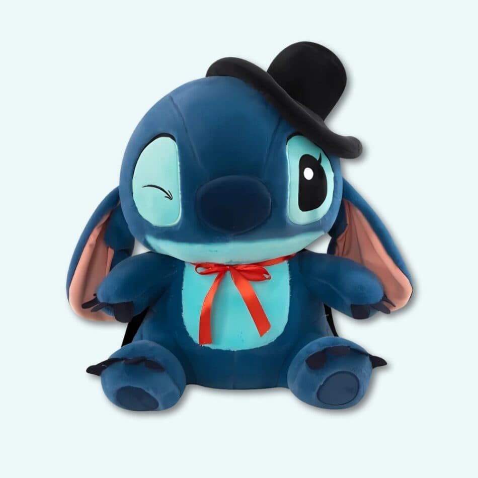 Stitch Plush with Cape & Bowler Hat