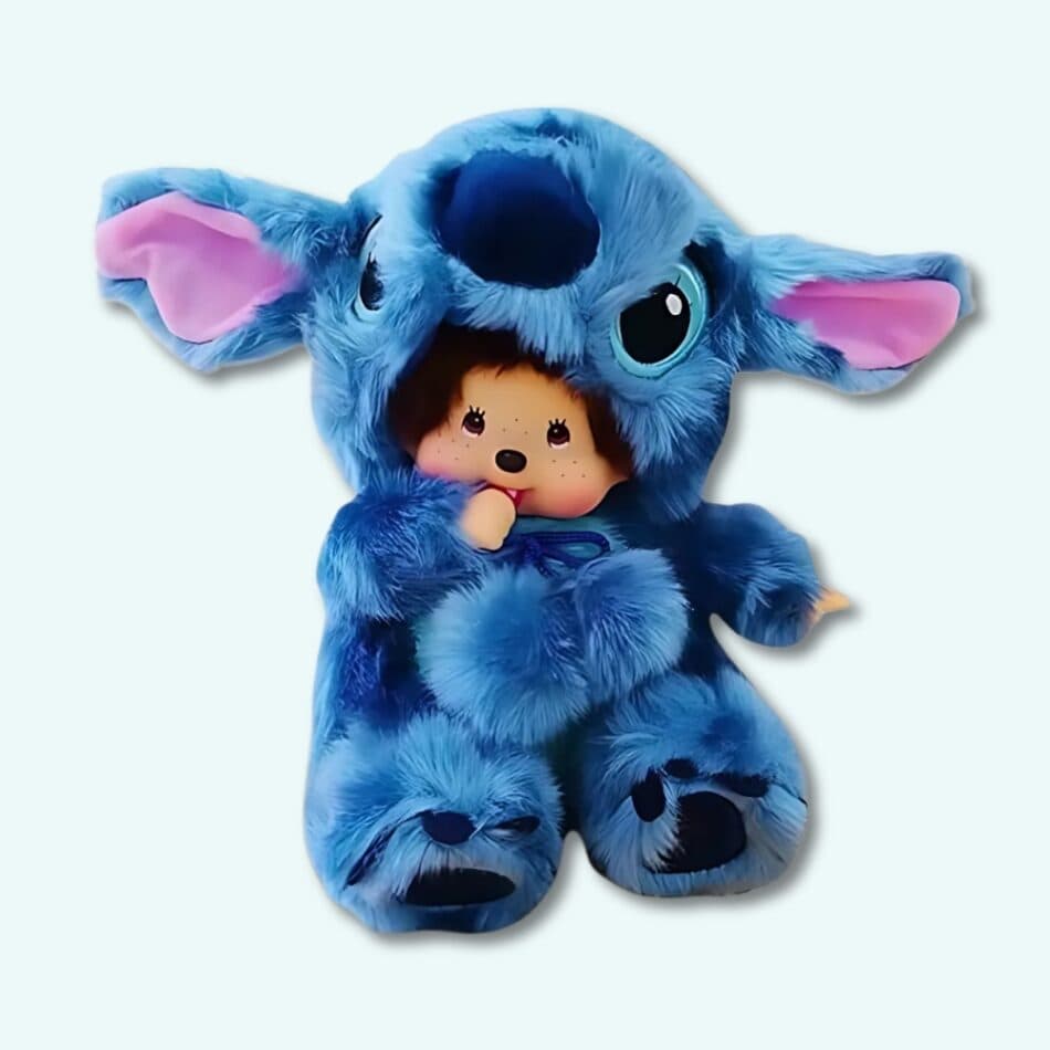 Stitch Plush with Monchhichi Head