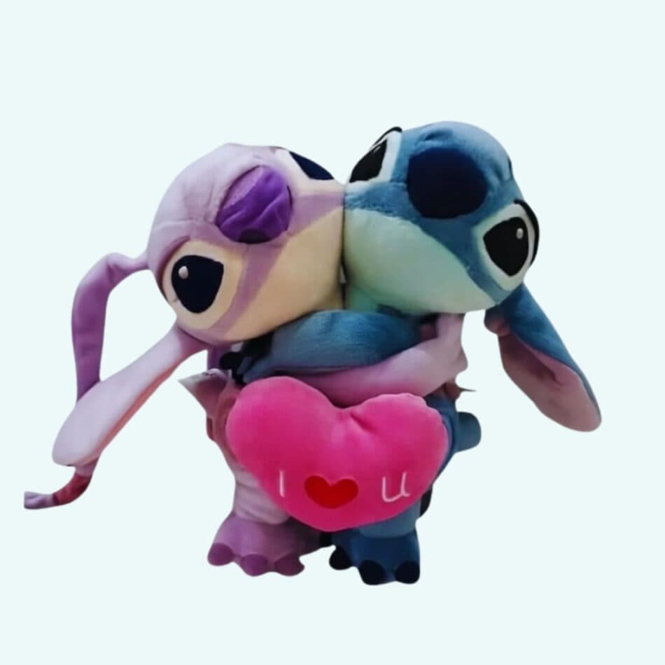 Stitch & Angel Plush - Love Edition