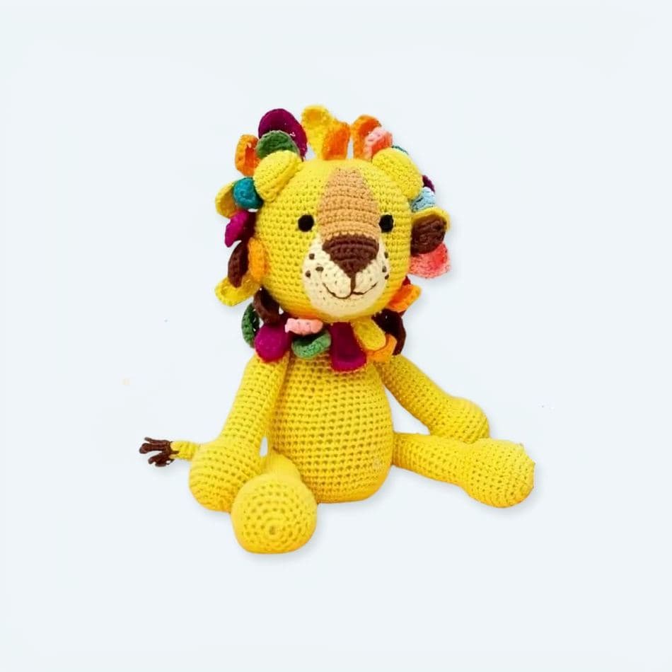 Knitted Lion Plush