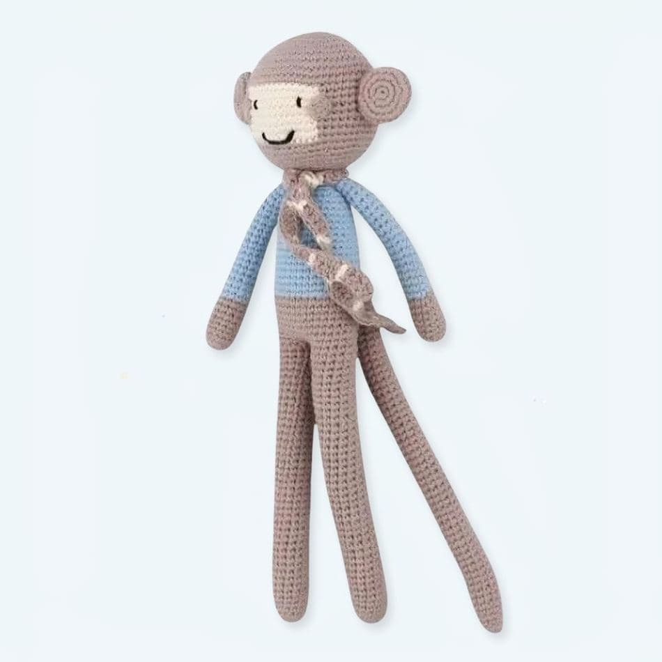 Knitted Monkey Plush