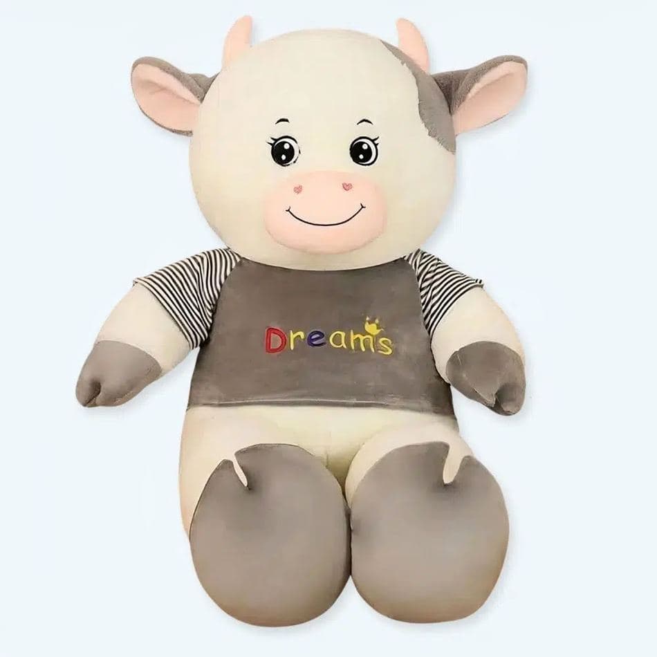 Giant Gray Cow Plushie